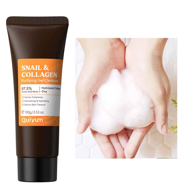 Snail Cream Gel - Snail Collagen Face Wash Gentle Cleaning