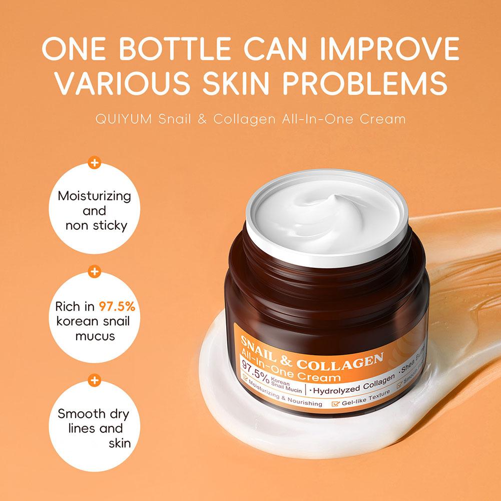 Snail Cream Gel - Quiyum Snail & Collagen Facial Care
