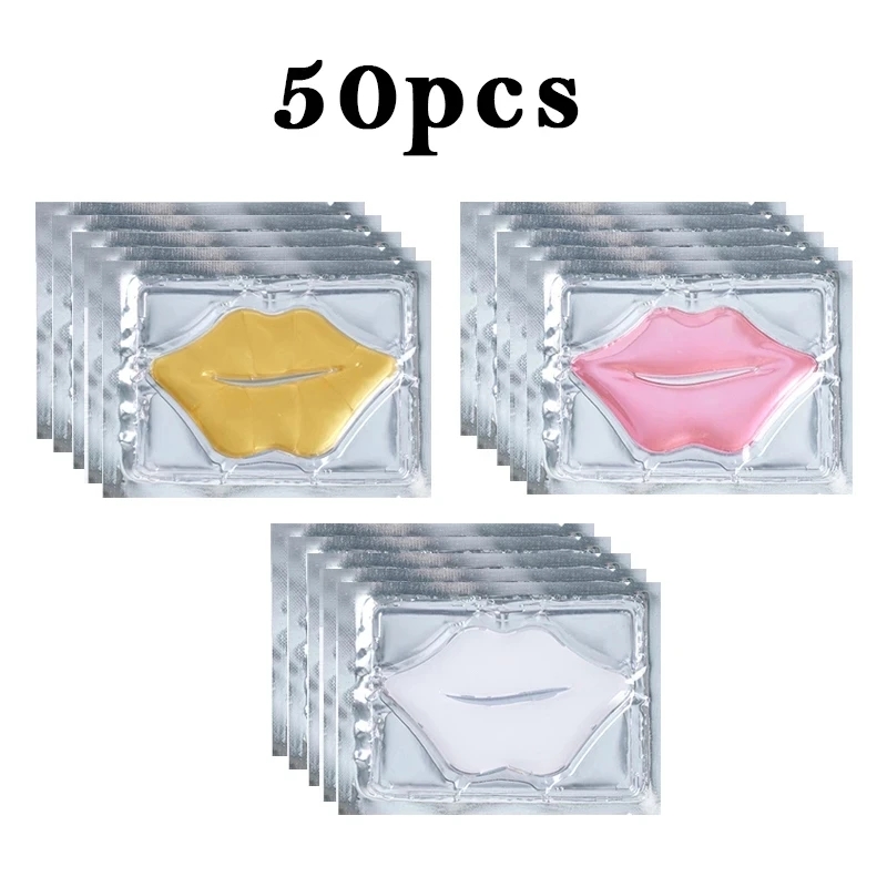Skincare Viral Tiktok - 50pcs Collagen Lip Mask Moisturizing Firming