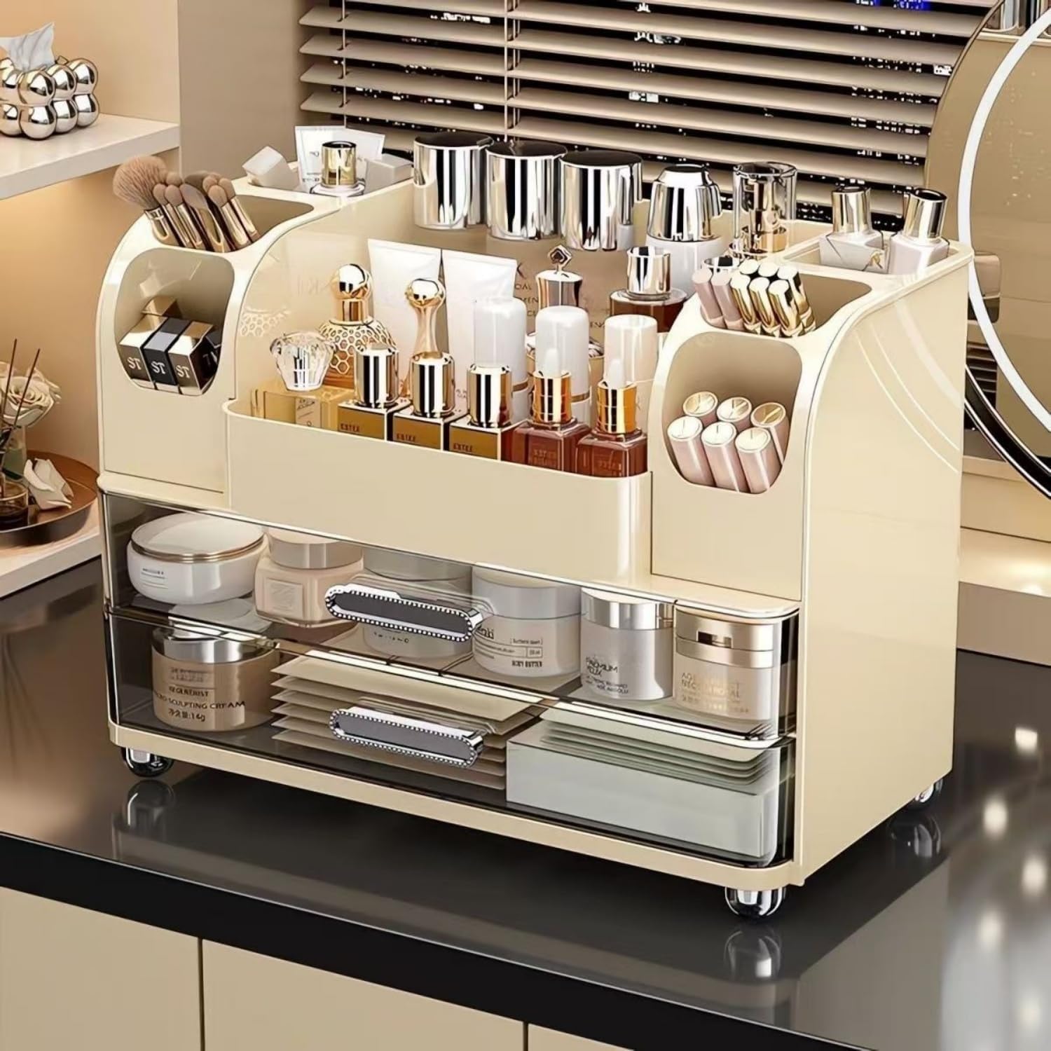 Skincare B Erl - Makeup Organizer with Drawers for Vanity,Bathroom