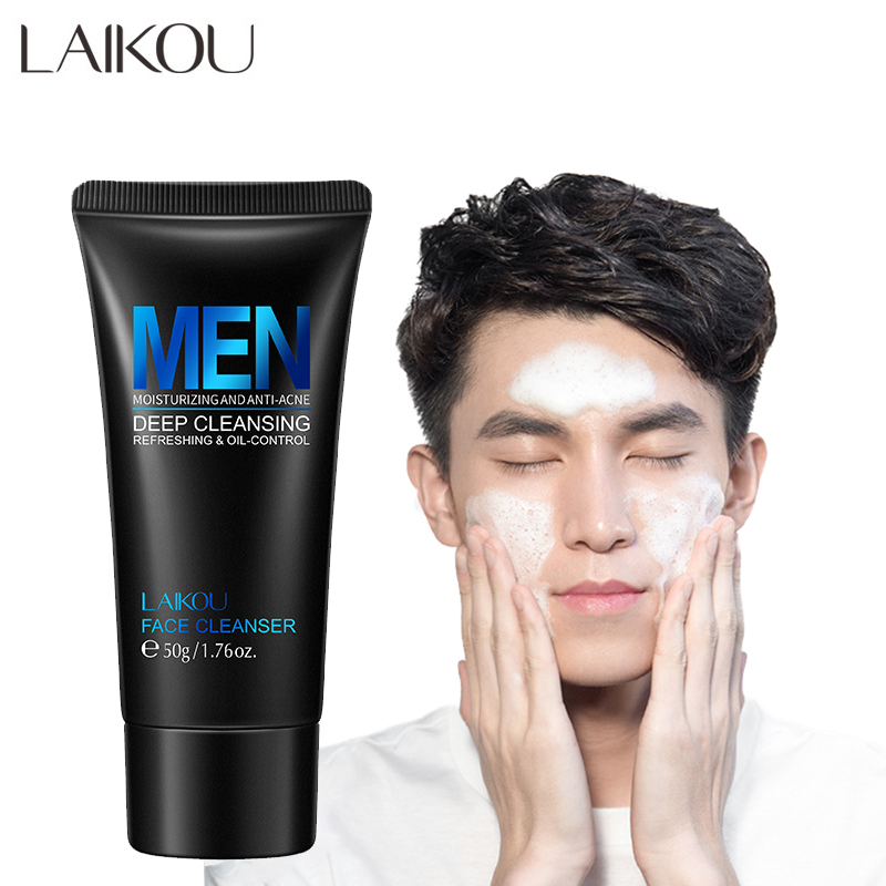 Salicylic Acid Cleanser - LAIKOU Men Facial Cleanser Face Washing