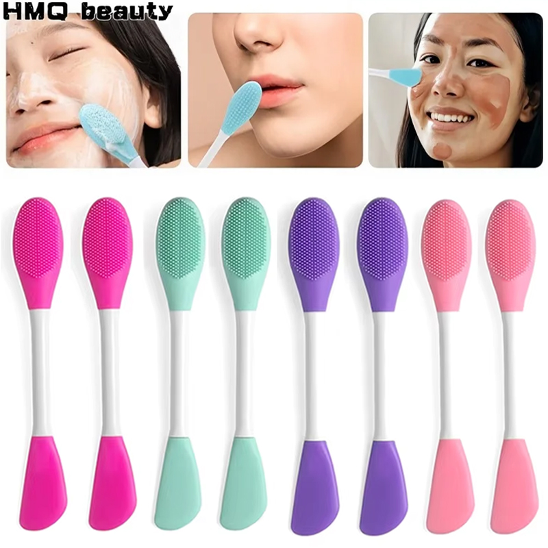 Skincare B Erl - 8/2pcs Double-Ended Silicone Face Mask Brush