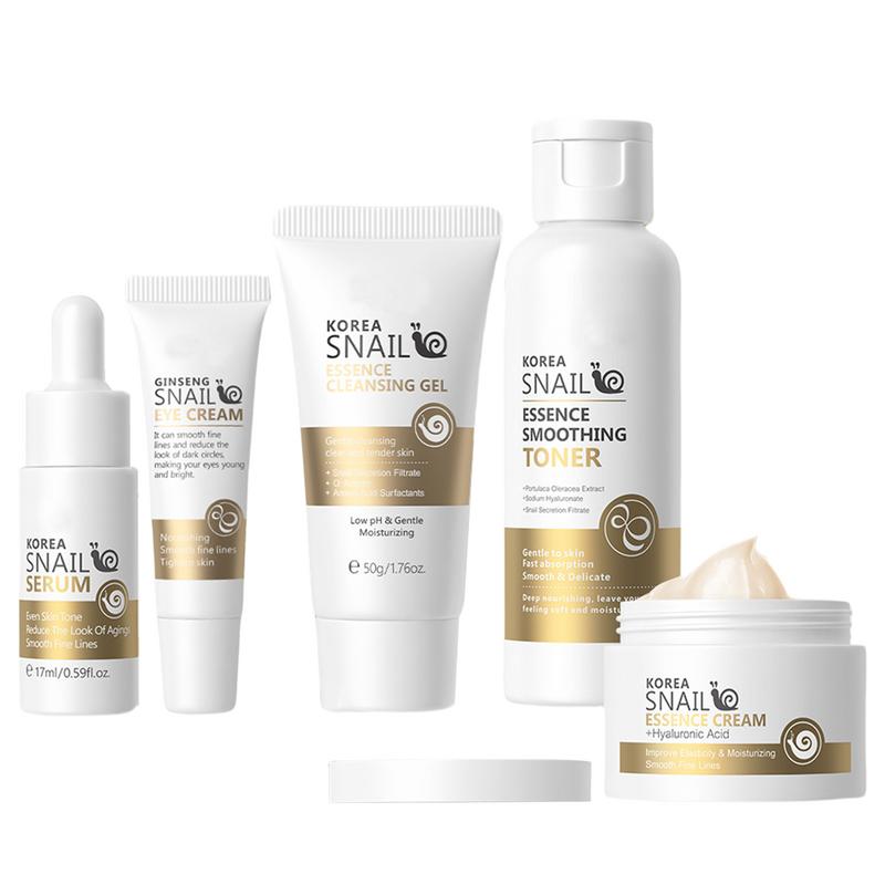 5pcs Snail Collagen Skin Care  - Snail Cream Gel recension och pris