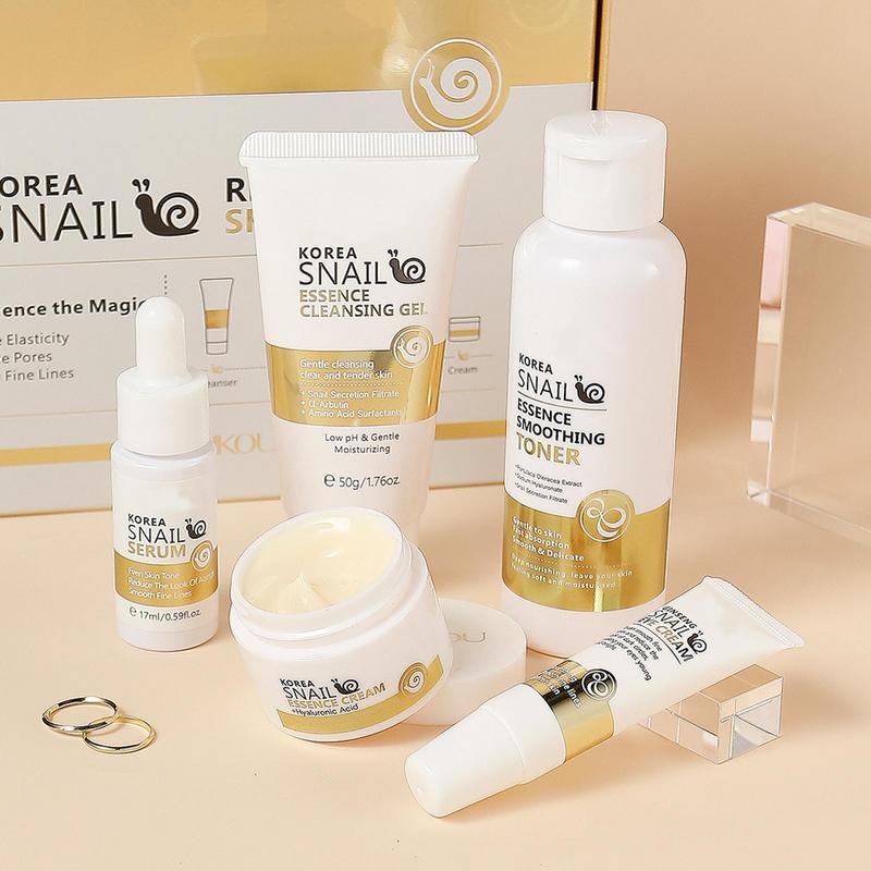 5pcs Snail Collagen Skin Care  - Snail Cream Gel recension och pris