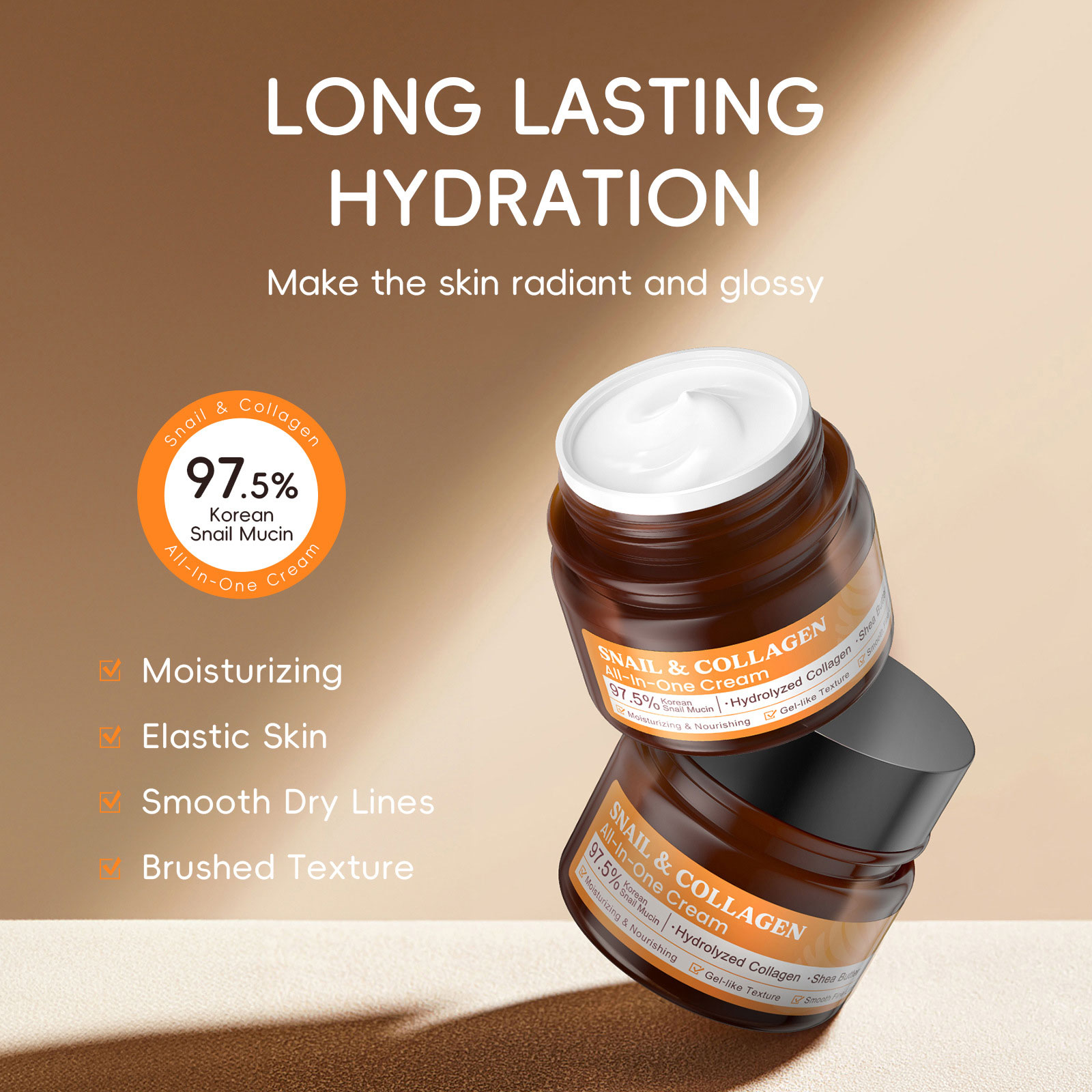 LAIKOU Snail Collagen Face Cre - Snail Cream Gel recension och pris