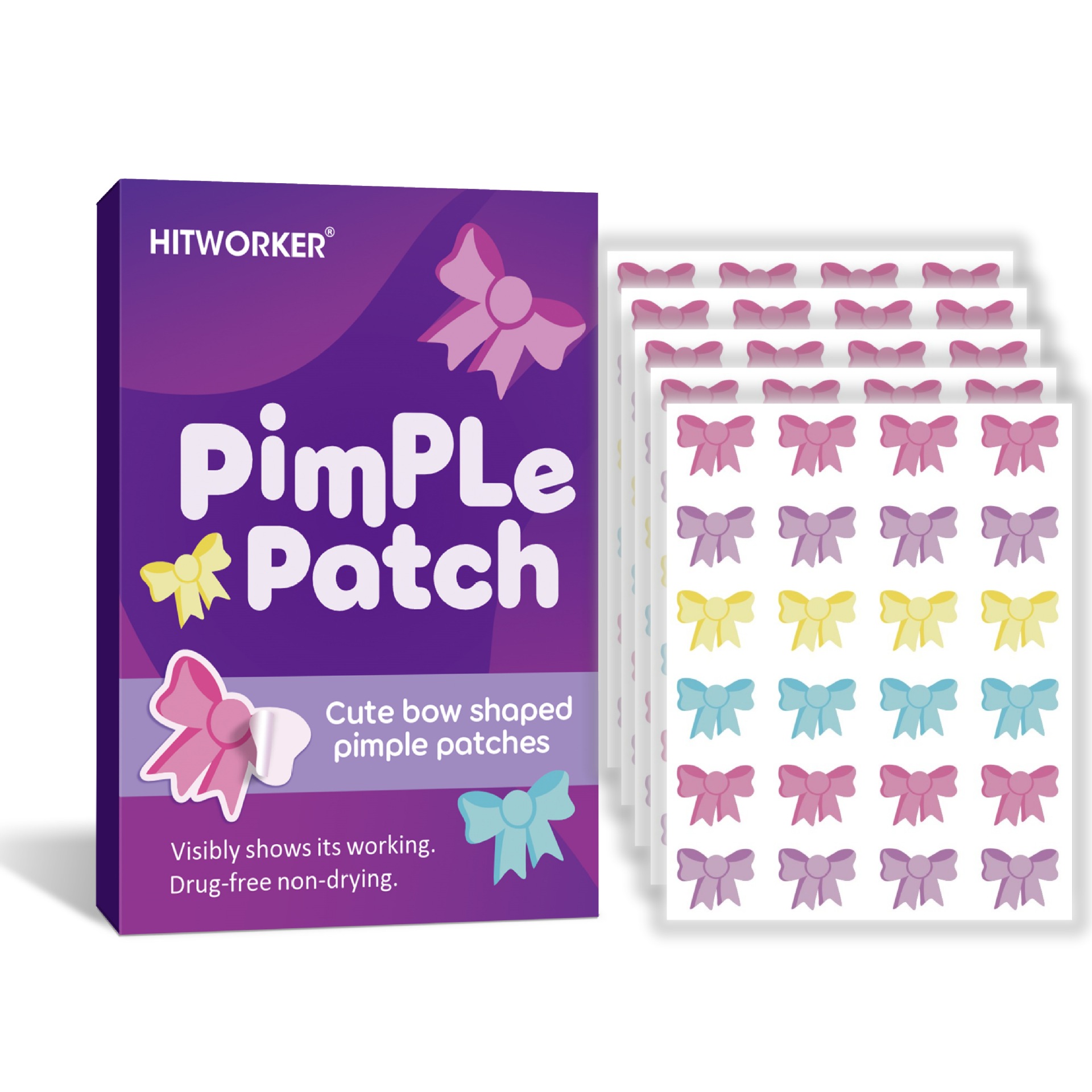 120Pcs Bow Shaped Acne Pimple  - Skincare Acne recension och pris