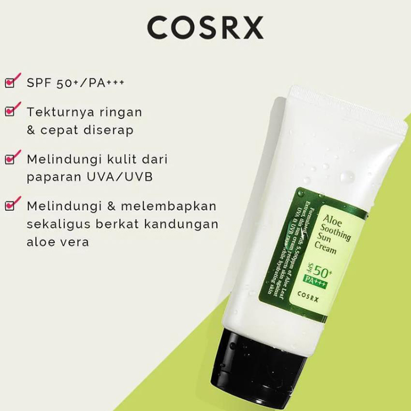 COSRX Aloe Soothing Sun Cream  - Skincare Cosrx recension och pris