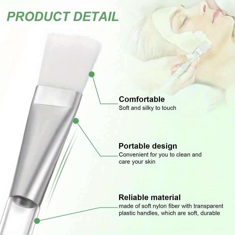 5pcs Soft Facial Mask Brush wi - Skincare Viral Tiktok recension och pris