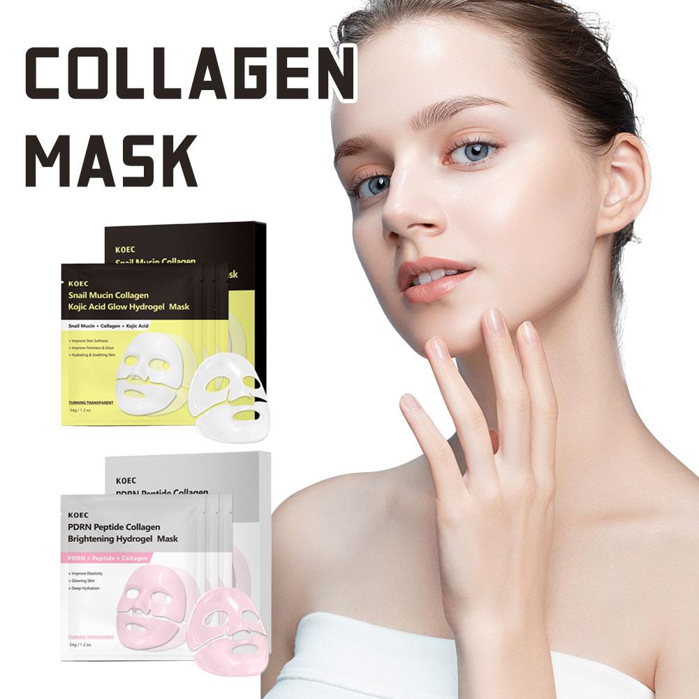 4/8Pcs Bio Collagen Face Mask  - Snail Cream Gel recension och pris