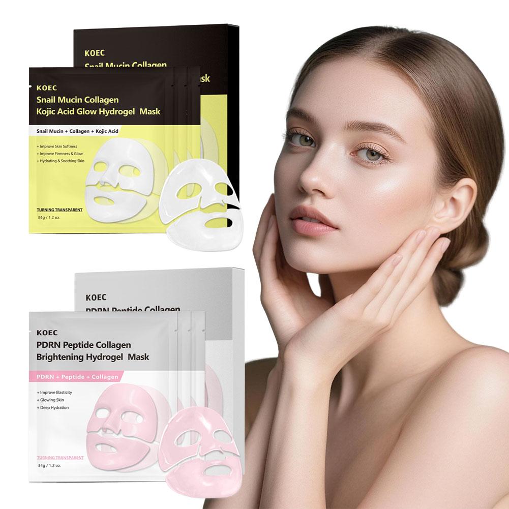 4/8Pcs Bio Collagen Face Mask  - Snail Cream Gel recension och pris