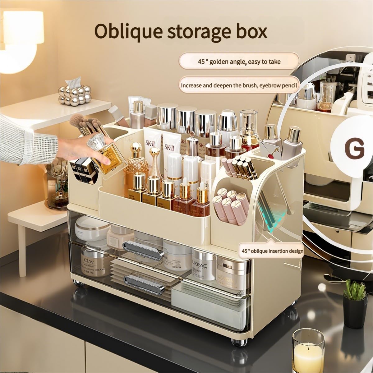 Makeup Organizer with Drawers  - Skincare B Erl recension och pris