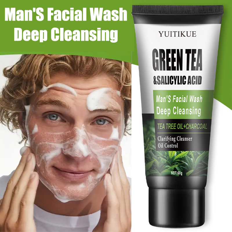 YUITIKUE Men's Facial Wash 60g - Salicylic Acid Cleanser recension och pris