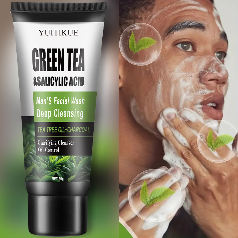 YUITIKUE Men's Facial Wash 60g - Salicylic Acid Cleanser recension och pris