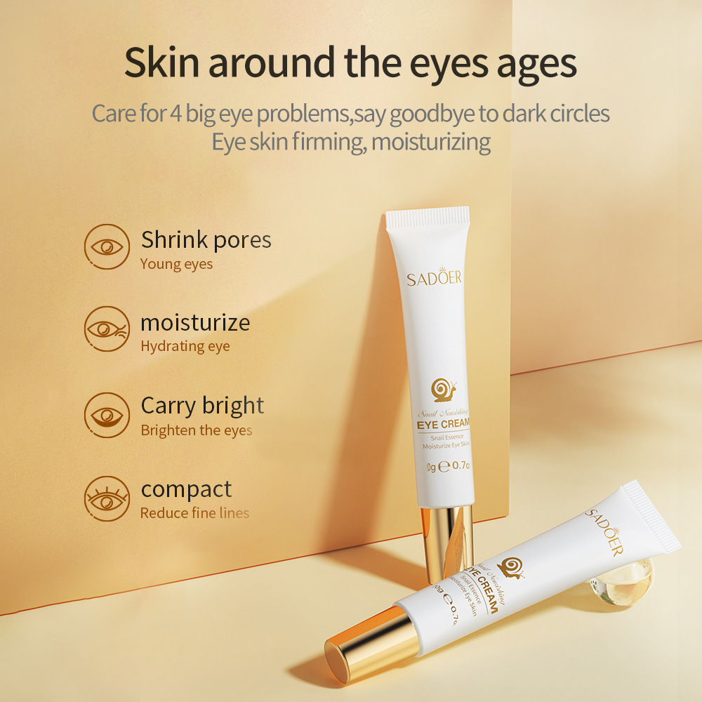 SADOER Snail Eye Cream Anti Wr - Snail Cream Gel recension och pris