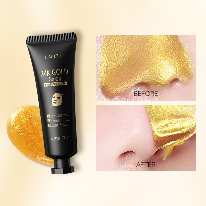 LAIKOU 24K Gold Sakura Peeling - Snail Cream Gel recension och pris