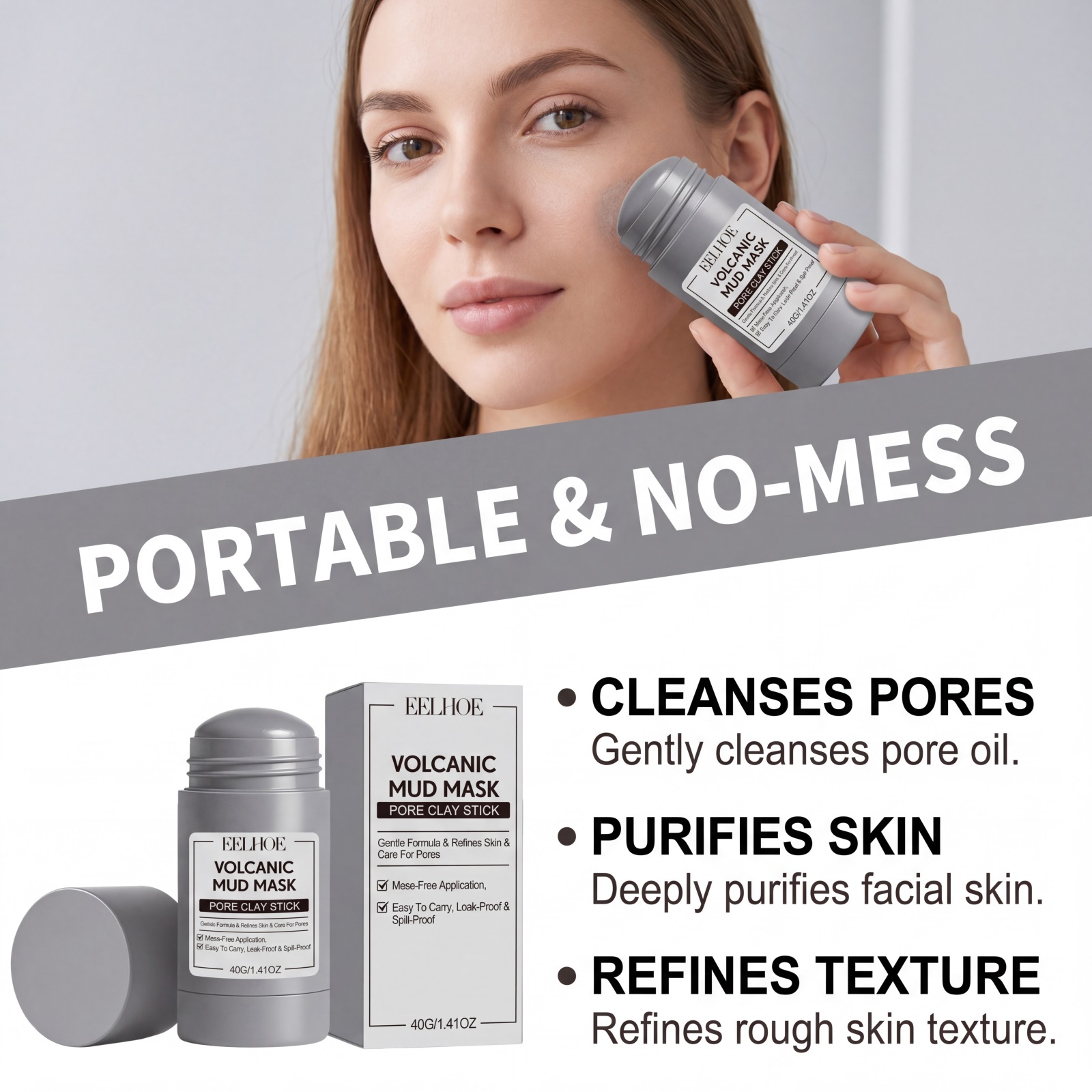 Volcanic Mud Mask Stick Deeply - Mud Mask Kaolin recension och pris