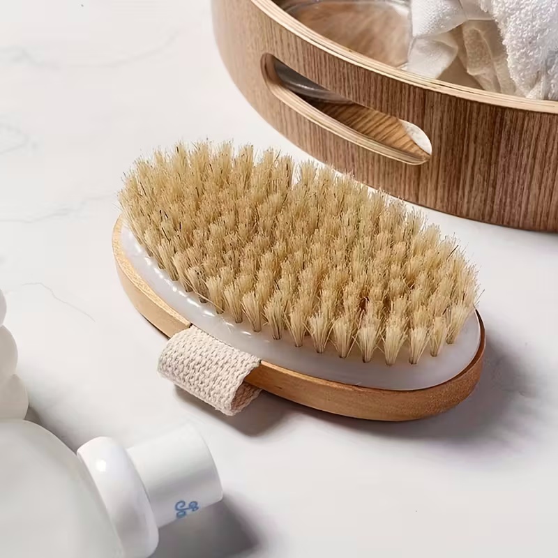 Wooden Bristle Body Brush Natu - Skincare B Erl recension och pris