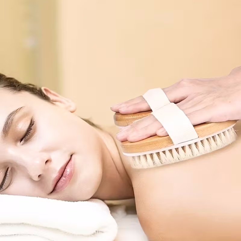 Wooden Bristle Body Brush Natu - Skincare B Erl recension och pris